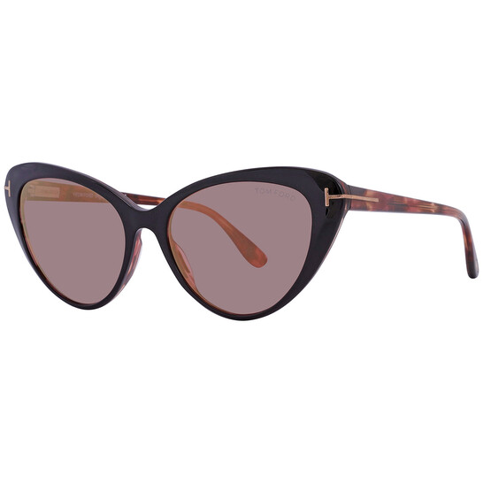Tom Ford FT0869 Harlow Violet Cat Eye Ladies Sunglasses
