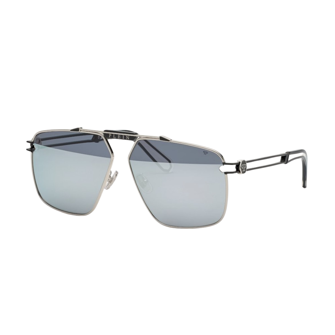 Philipp Plein SPP049M Silver Sunglasses