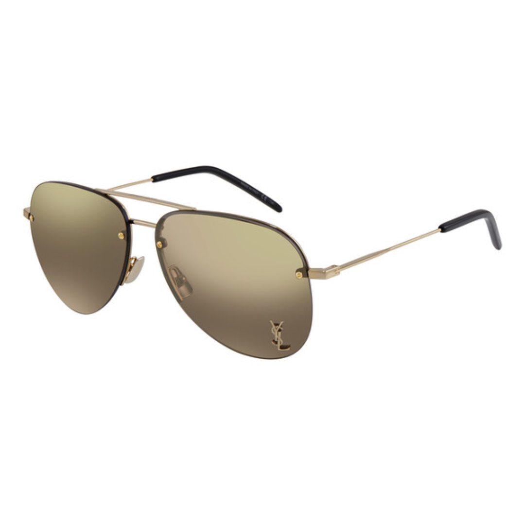 Saint Laurent Classic 11 M Bronze Mirror Pilot Unisex Sunglasses