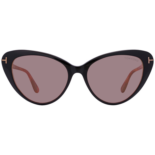 Tom Ford FT0869 Harlow Violet Cat Eye Ladies Sunglasses
